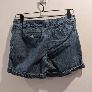 Tommy Hilfiger Womens Dark Chambray Blue Short 5" Size 4